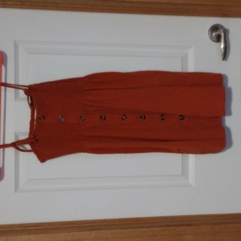 Romwe Button Down Mini Sundress